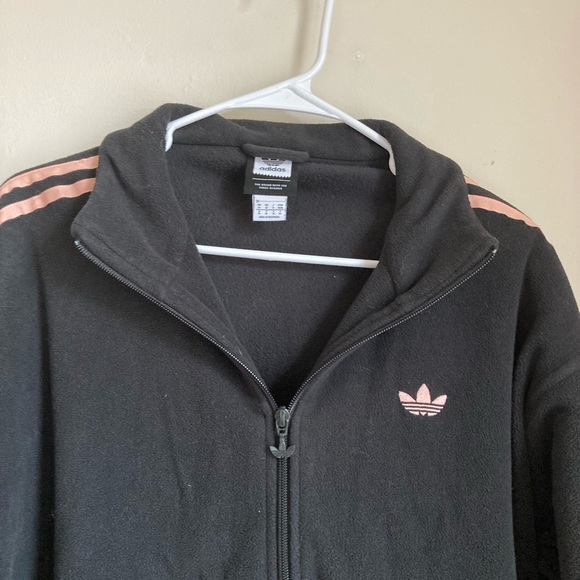 Adidas Three Stripe Full Zip Sweater Medium - Picture 4 of 7
